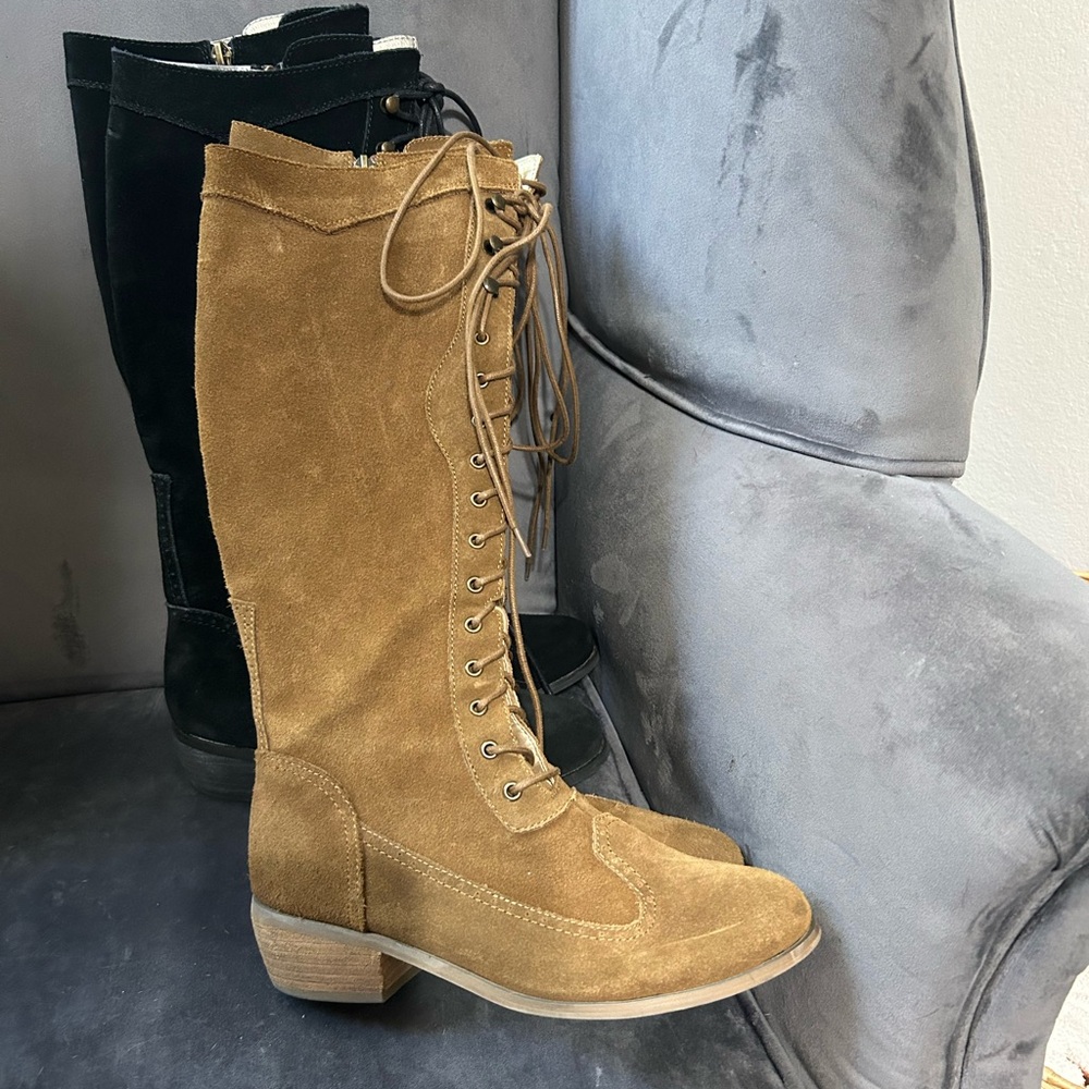 Joyfolie Brown Lace-Up Kids Boots